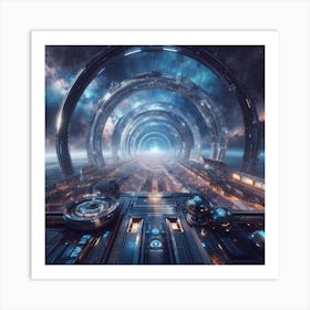 Futuristic Spaceship 19 Art Print