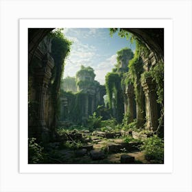 Ruins Of A City Art Print