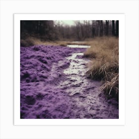 Purple Mud Art Print