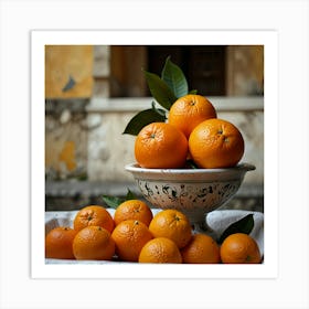 Default Amalfi Coast Oranges Iv Art 3 Art Print