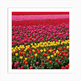 Tulip Field Art Print