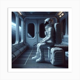 Astronaut In Space 4 Art Print