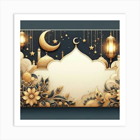 Ramadan Greeting Card 21 Art Print