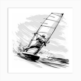 Windsurfing 4 Art Print