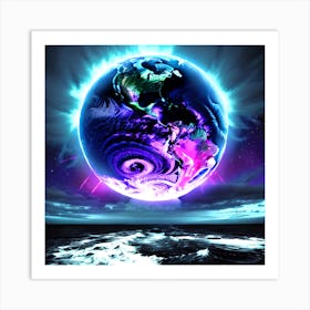 Earth In Space 5 Art Print