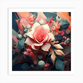 Abstract Flower Art Art Print