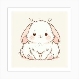 Cute Bunny 3 Art Print