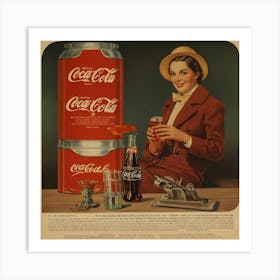 Default Default Vintage And Retro Coca Cola Advertising Aestet 0 (2) Art Print