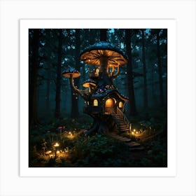 Fairy House In The Forest 9 Art Print