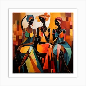 Three African Women 8 Art Print