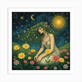 Venus In The Meadow Art Print