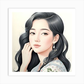 Asian Girl 2 Art Print