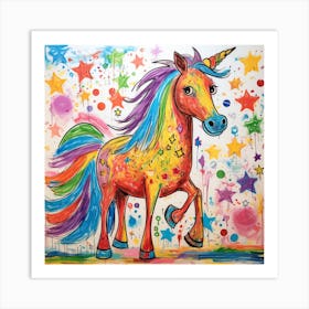 Zodiac Signs - Horse Art Print