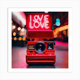Love Polaroid Art Print