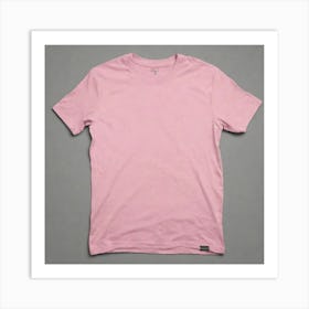 Pink Tee Shirt Art Print