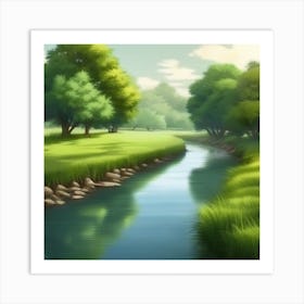River In The Grass 38 Art Print