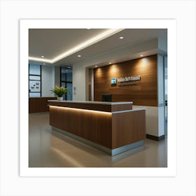 Default Create Unique Design Of Hospital Front Desk Wall Art 1 Art Print