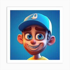 Cartoon Character 1 Art Print