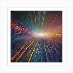 Abstract Rays Of Light 23 Art Print