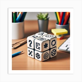 Cube Of Icons Art Print