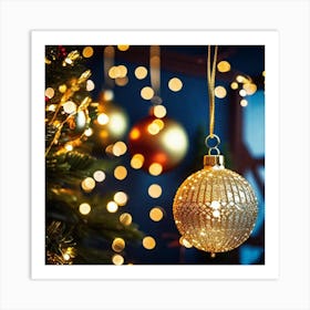 Christmas Ornaments 36 Art Print