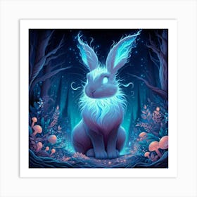 A mystical rabbit 2 Art Print