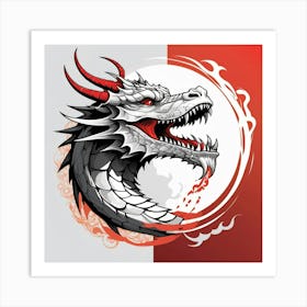 Dragon Head Art Print