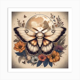 Moon Moth 2 Art Print