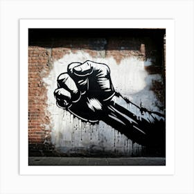 Fist graphic 1 Art Print