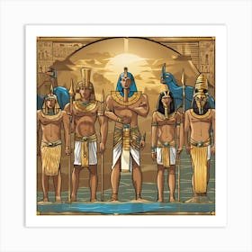 Egyptian Gods 1 Art Print