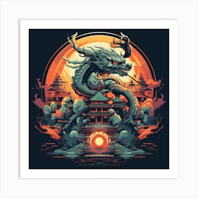 Asian Dragon 1 Art Print