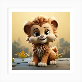 Lion Cub 28 Art Print