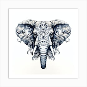 Elephant Series Artjuice By Csaba Fikker 016 Art Print