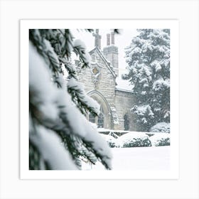 Church In The Snow 1 Art Print