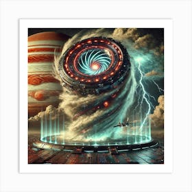 A Sci Fi Depiction Of The Hurricane Engine Art Print