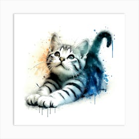 Creative Feline Cat Artwork 57 Art Print