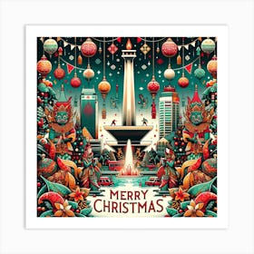 Christmas In Indonesia 2 Art Print