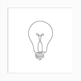 Light Bulb Art Print