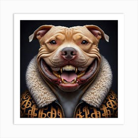 Dog With Teeth Art Print