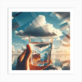 Cloud In A Glass Art Print