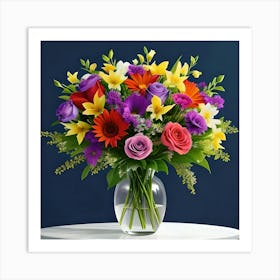 Colorful Bouquet Art Print