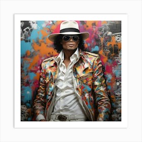 Michael Jackson Graffiti Art Print