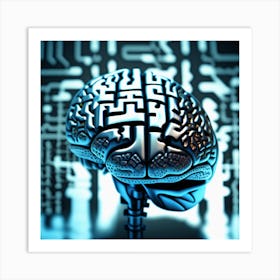 Artificial Brain 10 Art Print