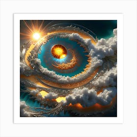 Golden Sun 4 Art Print