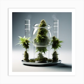 Cannabis In A Glass Jar Art Print