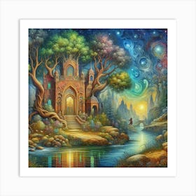 Enchanted abode 1 Art Print