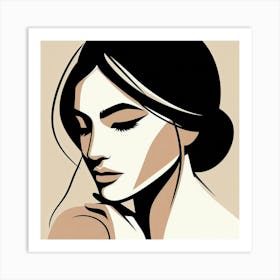 Portrait Of A Woman Art Print