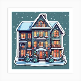 Christmas House 144 Art Print