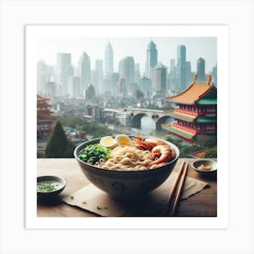 Shanghai Cityscape Art Print