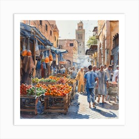 Marrakech Market 3 Art Print